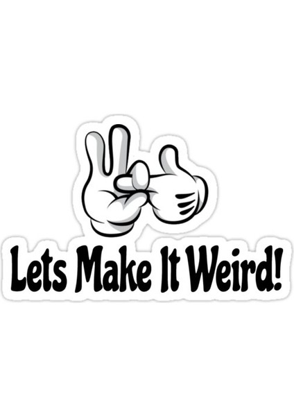 Tuhaf Yapalım Sticker Araba Oto Arma Duvar Sticker Ev Dekoratif Çıkartma 15 Cm