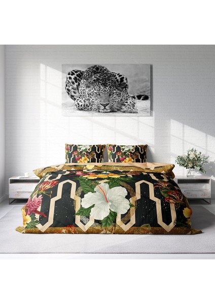 Figure Parrot 3D Pamuk Saten Çift Kişilik Nevresim Takımı fiyatları