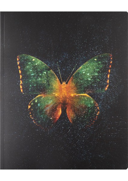 Çizgili Bind-Note Butterfly Yeşil 20 x 25 cm