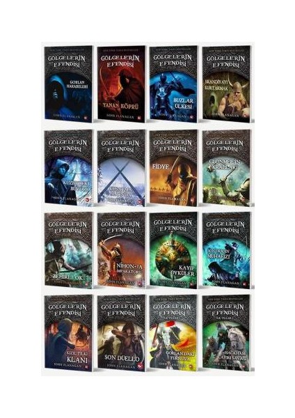 Gölgelerin Efendisi Eksiksiz 16 Kitap Full Set / John Flanagan