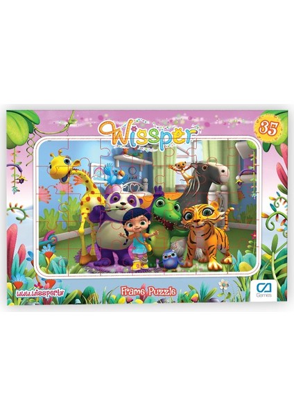Wissper Frame Puzzle/yapboz 35 Parça Pembe Tema