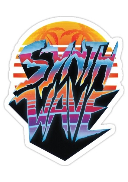 Synthwave 2.0 '1980'Lerın Outrun Tarzı Sticker Araba Oto Arma Duvar Sticker
