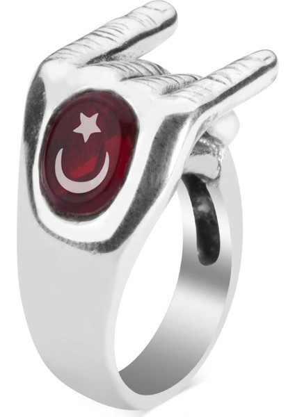 - Ay Yıldızlı Bozkurt Yüzüğü