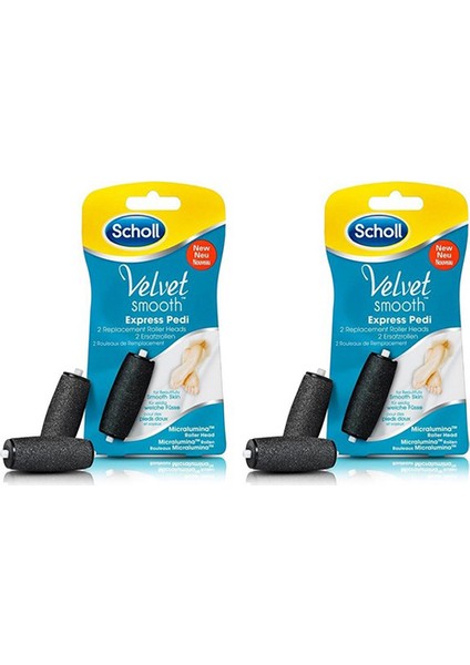 Velvet Smooth Orta Sert Deriler Için 2'li Yedek Başlık Seti