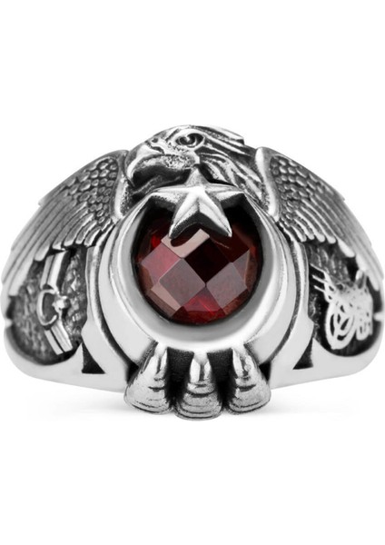 - Tuğralı Tek Kartal Başlı Uzman Çavuş Yüzüğü