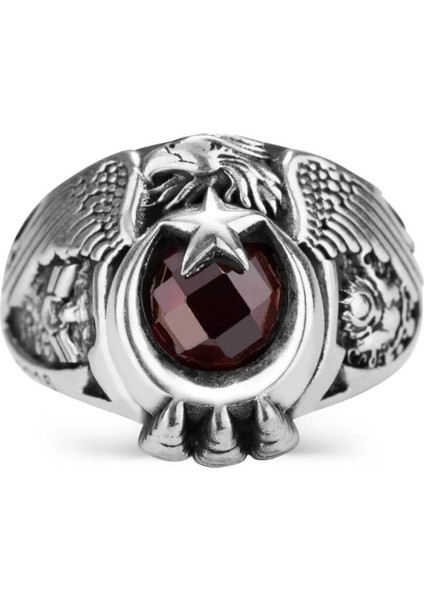 - Osmanlı Armalı Tek Kartal Başlı Uzman Çavuş Yüzüğü