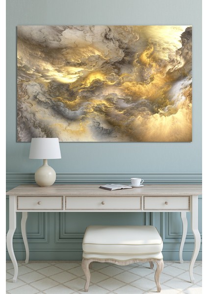 Bulutlar Temalı Dekoratif Kanvas Tablo 80 x 120 cm