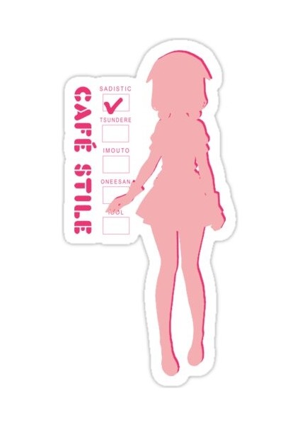 Maika - Sadist Sticker Araba Oto Arma Duvar Sticker Ev Dekoratif Çıkartma 15 Cm