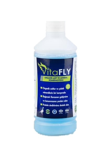 Fly Vet Vitafly Organik Asit ve Mineral Kombinasyonu Kursak Mantarı Engelleyici 250 Ml