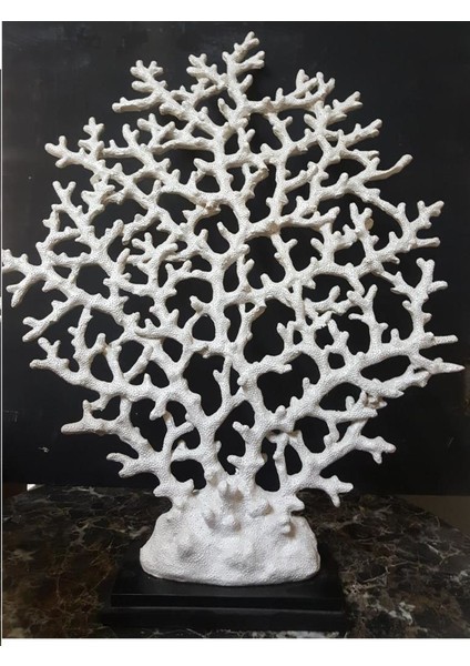 Polyester 37X50 cm Krem Renk Mercan Aksesuar/obje 01K