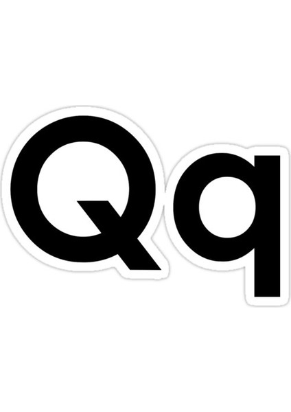Q Harfi Sticker Araba Oto Arma Duvar Sticker Ev Dekoratif Çıkartma 15 Cm