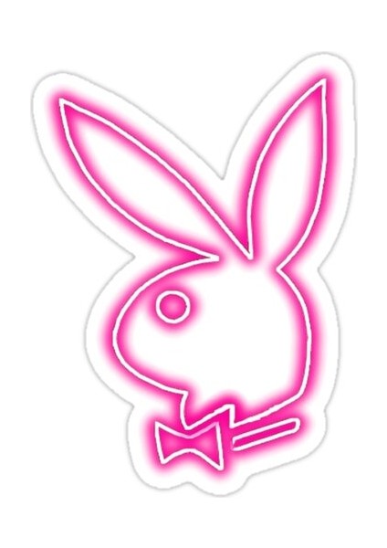 Playboy Tavşanı Sticker Araba Oto Arma Duvar Sticker Ev Dekoratif Çıkartma 15 Cm