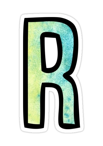 R Harfi Sticker Araba Oto Arma Duvar Sticker Ev Dekoratif Çıkartma 15 Cm