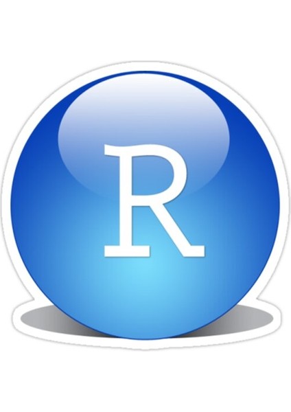 Rstudio Logo Sticker Araba Oto Arma Duvar Sticker Ev Dekoratif Çıkartma 15 Cm