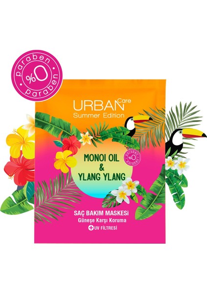 Summer - Monoi Yağı & Ylang Ylang Duş Öncesi Onarıcı Saç Bakım Maskesi - Vegan - 50 ml modelleri