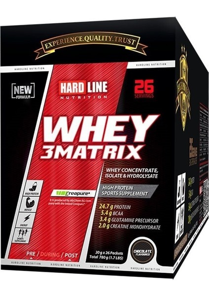 Hardline Whey 3matrix 30 gr 26 Saşe