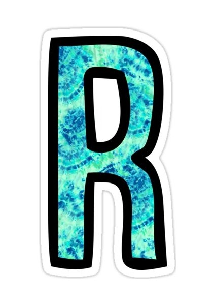 R Harfi Sticker Araba Oto Arma Duvar Sticker Ev Dekoratif Çıkartma 15 Cm