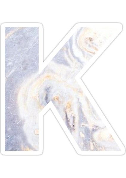 K Harfi Sticker Araba Oto Arma Duvar Sticker Ev Dekoratif Çıkartma 15 Cm
