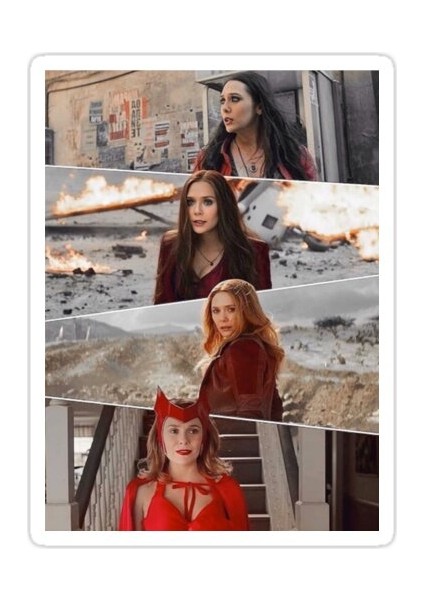 Elizabeth Olsen Sticker Araba Oto Arma Duvar Sticker Ev Dekoratif Çıkartma 15 Cm