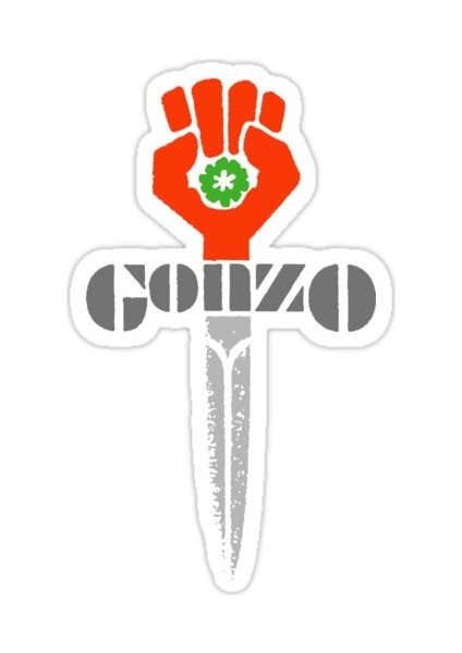 Hunter S Thompson Gonzo Gömlek, , Hoodie, Maske Sticker Araba Oto Arma Duvar Sticker