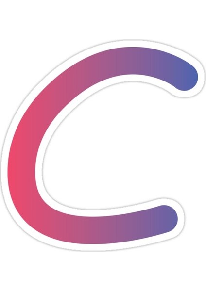 Alfabe-C Sticker Araba Oto Arma Duvar Sticker Ev Dekoratif Çıkartma 15 Cm