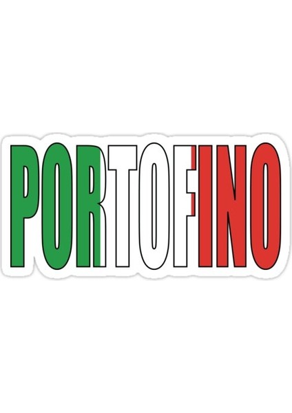 Portofino. sticker Araba Oto Arma Duvar Sticker Ev Dekoratif Çıkartma 15 Cm