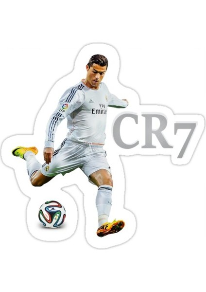 Ronaldo Real Madrid Sticker Araba Oto Arma Duvar Sticker Ev Dekoratif Çıkartma 15 Cm