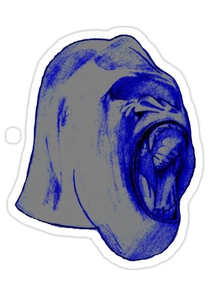 Goril Yeşil Sticker Araba Oto Arma Duvar Sticker Ev Dekoratif Çıkartma 15 Cm