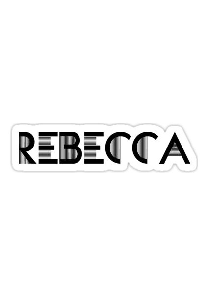 Rebecca Sticker Araba Oto Arma Duvar Sticker Ev Dekoratif Çıkartma 15 Cm