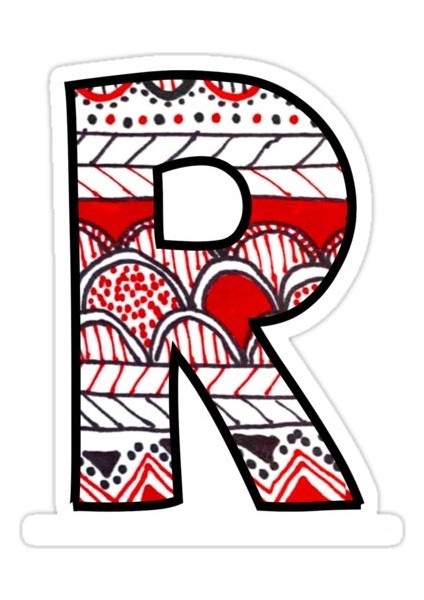 Rutgers Sticker Araba Oto Arma Duvar Sticker Ev Dekoratif Çıkartma 15 Cm