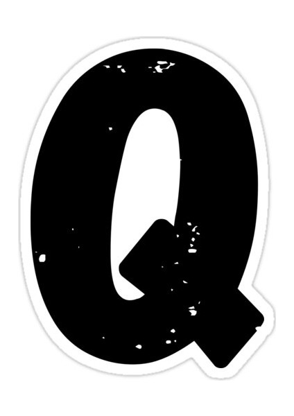 Q Harfi Sticker Araba Oto Arma Duvar Sticker Ev Dekoratif Çıkartma 15 Cm