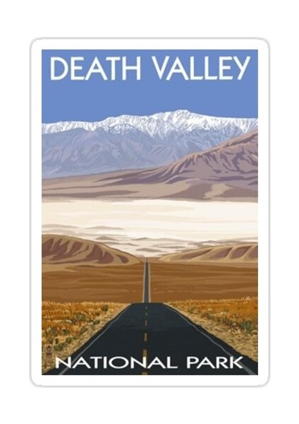 Death Valley Milli Parkı Otoban Bağbozumu Seyahat Sticker Araba Oto Arma Duvar Sticker