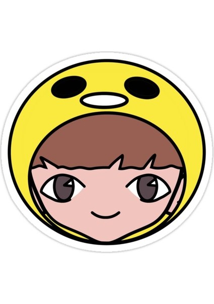 Saifah / Jimmy (Gudetama Kostümü) - Neden Ru Sticker Araba Oto Arma Duvar Sticker