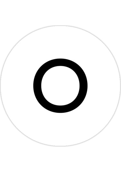 O Harfi Sticker Araba Oto Arma Duvar Sticker Ev Dekoratif Çıkartma 15 Cm