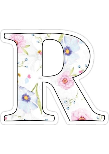 R Sticker Araba Oto Arma Duvar Sticker Ev Dekoratif Çıkartma 15 Cm