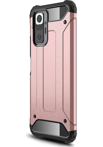 Xiaomi Redmi Note 10 Pro Kılıf Rugged Armor Rose Gold