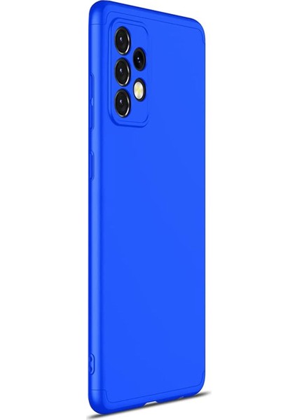 Samsung Galaxy A72 Kılıf Double Dip 360 Protective Mavi