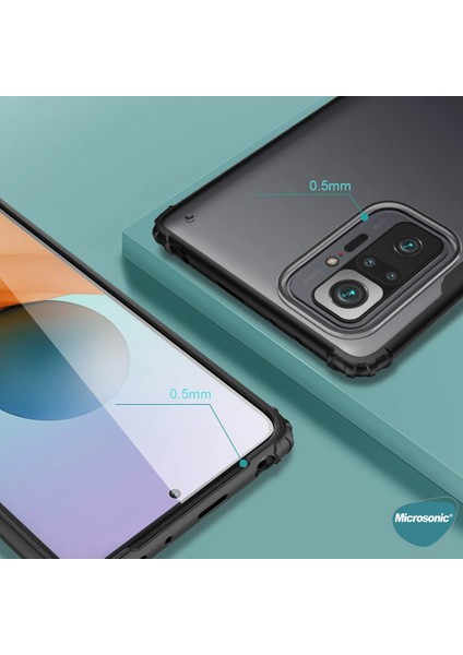 Xiaomi Redmi Note 10 Pro Kılıf Frosted Frame Yeşil