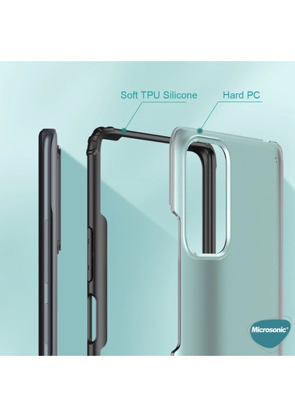 Xiaomi Redmi Note 10 Pro Kılıf Frosted Frame Yeşil