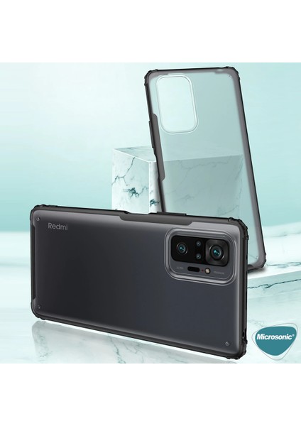 Xiaomi Redmi Note 10 Pro Kılıf Frosted Frame Yeşil