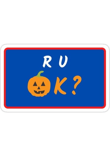 Iyi Misin? iyi Misin? cadılar Bayramı 2020 Sticker Araba Oto Arma Duvar Sticker