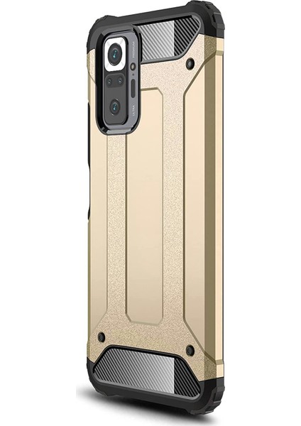 Xiaomi Redmi Note 10 Pro Kılıf Rugged Armor Gold