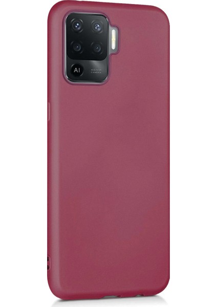 Matte Silicone Oppo Reno 5 Lite Kılıf Mor