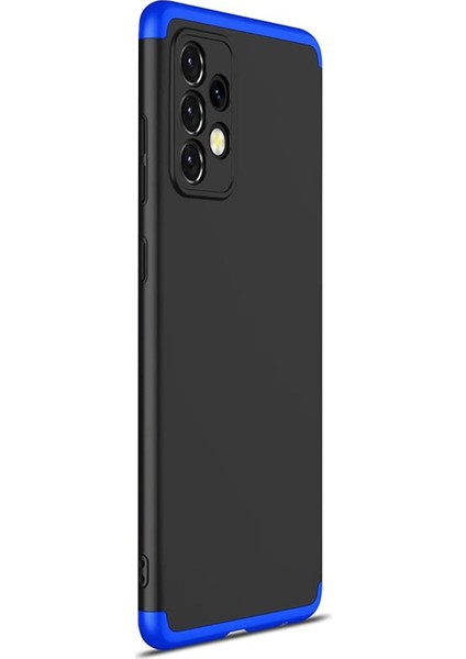 Samsung Galaxy A52 Kılıf Double Dip 360 Protective Siyah Mavi fiyatları