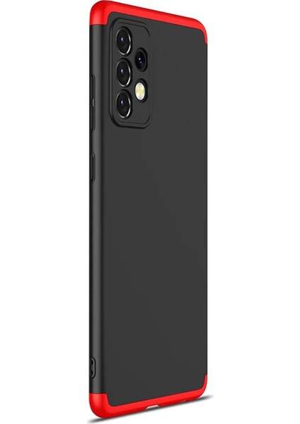 Samsung Galaxy A52 Kılıf Double Dip 360 Protective Siyah Kırmızı fiyatları
