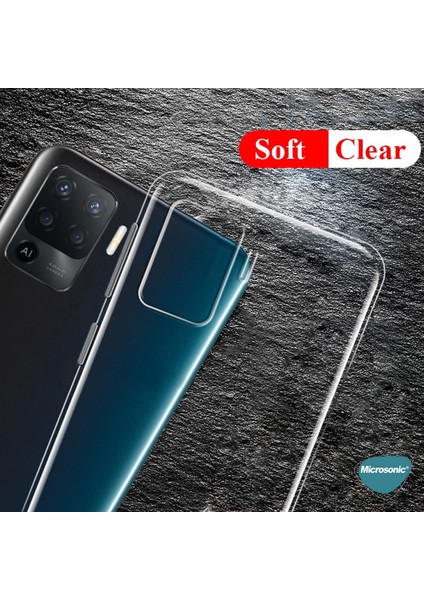 Oppo Reno 5 Lite Kılıf Transparent Soft Beyaz