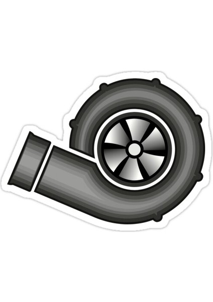 Sadece Turbo Sticker Araba Oto Arma Duvar Sticker Ev Dekoratif Çıkartma 15 Cm