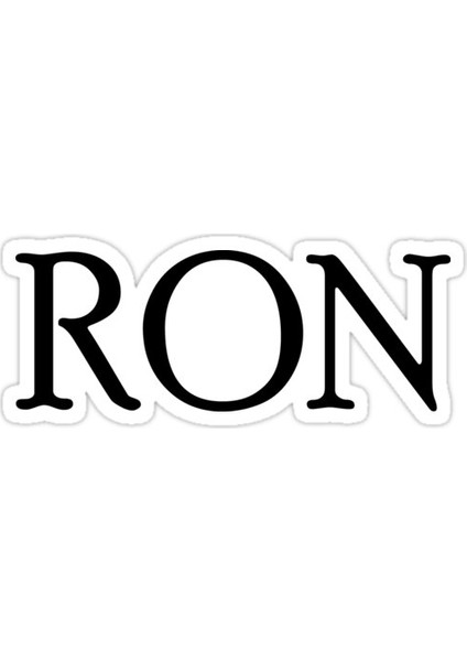 Ron Sticker Araba Oto Arma Duvar Sticker Ev Dekoratif Çıkartma 15 Cm