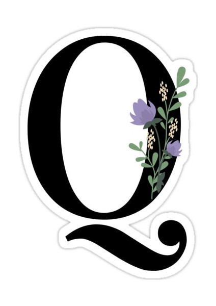 Q Harfi Sticker Araba Oto Arma Duvar Sticker Ev Dekoratif Çıkartma 15 Cm