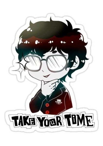 Acele Etmeyin (Okul Üniforması) [Persona 5] Sticker Araba Oto Arma Duvar Sticker
